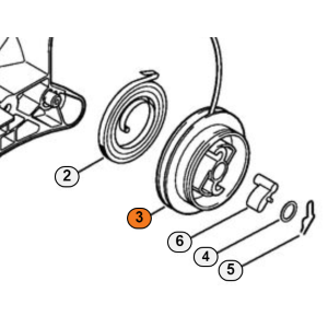 STIHL PULEGGIA TAMBURO FUNE FS 55 120 235 311 FR 350 450 480 E ALTRI MODELLI