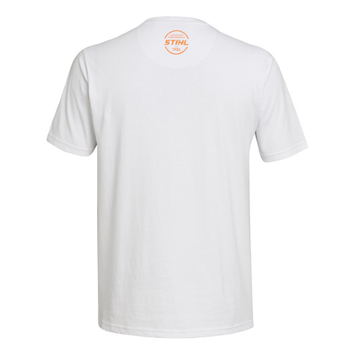 STIHL Maglietta T-SHIRT Bianca LOGO STIHL Arancione 