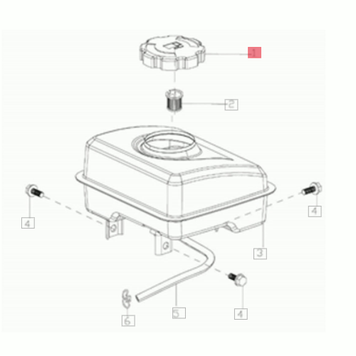 EFCO TAPPO PER SEBATOIO BENZINA ( L66151235) MOTORE EMAK LONCIN K8000 MOTOZAPPA