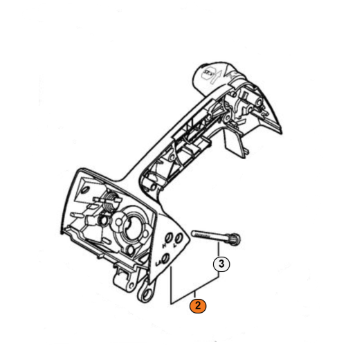 STIHL CORPO IMPUGNATURA PER MOTOSEGA DA POTATURA MS 193 194 T TC ORIGINALE