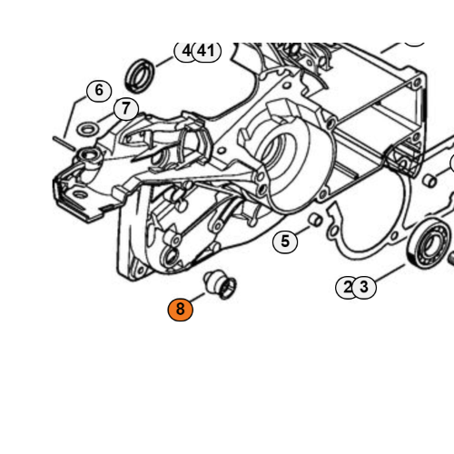 STIHL AMMORTIZZATORE GOMMINO TAMPONE DI ARRESTO MOTOSEGA MS 261 271 291 MS 500i ORIGINALE