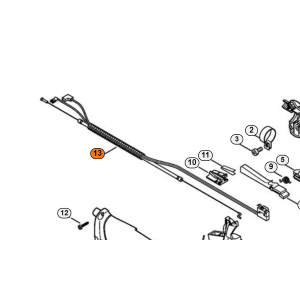 STIHL TIRANTE ACCELLERATORE DECESPUGLIATORE FS KM 90 100 130 R 4MIX ORIGINALE