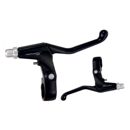 Leve freno 3 dita mtb/trekking v-brake leva alluminio nero