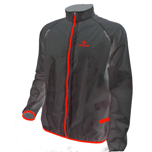 Mantellina ciclista NEW SOFT nero/rosso DEKO