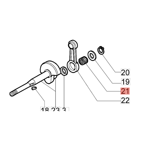 GABBIA RULLI ALBERO MOTORE 8220 - STARK 25 - STARK 2500 - STARK 26