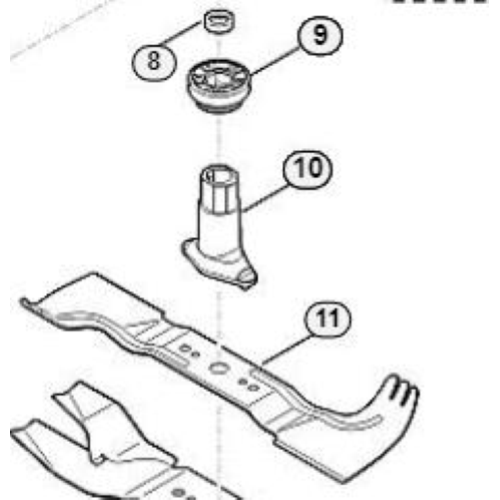 STIHL MOZZO LAMA PER RASAERBA MB RM 545 650 655 E ALTRI ORIGINALE 