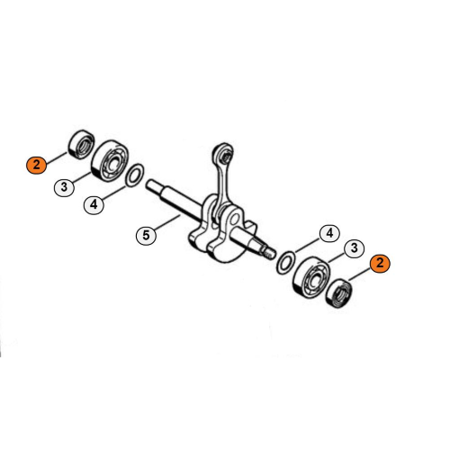 STIHL Paraolio 12x22x7 per Albero a Gomito Soffiatore BG 45 46 50 FS 55 56 70 e altri