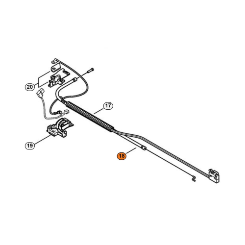 TIRANTE GAS ACCELERATORE FS 250 200 120 HT 250