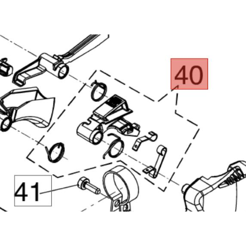 kit Leva Impugnatura Accelleratore DS 2700 3000 3500 4000 5300 DSF 5300 STARK 3810