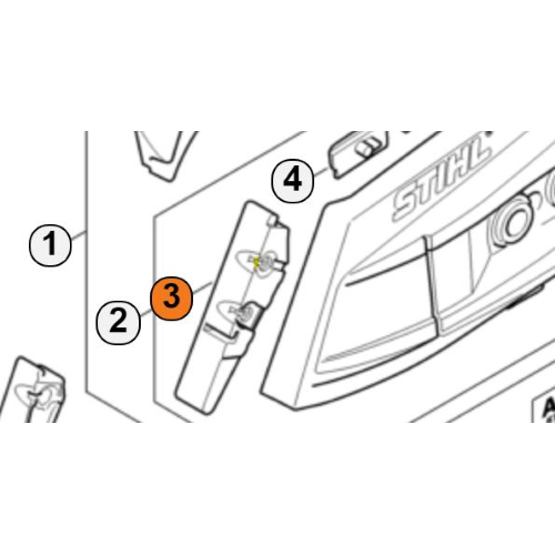 STIHL RIPARO PROTEZIONE CARTER CATENA MOTOSEGA MS 462 C-M MS 500i ORIGINALE