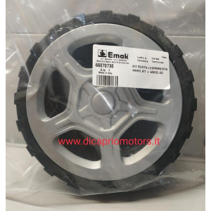 EFCO KIT RUOTA + COPRIRUOTA ANTERIORE RASAERBA LR AR LV 48 53 TK ALL ROAD Ø 20 CM