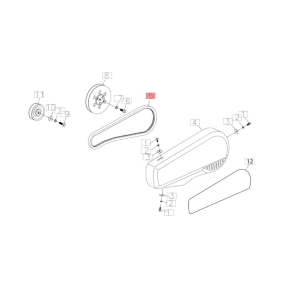 EFCO CINGHIA TRASMISSIONE PER MOTOZAPPA MZ 2098 RKS MOTORE K 800 HC ORIGINALE