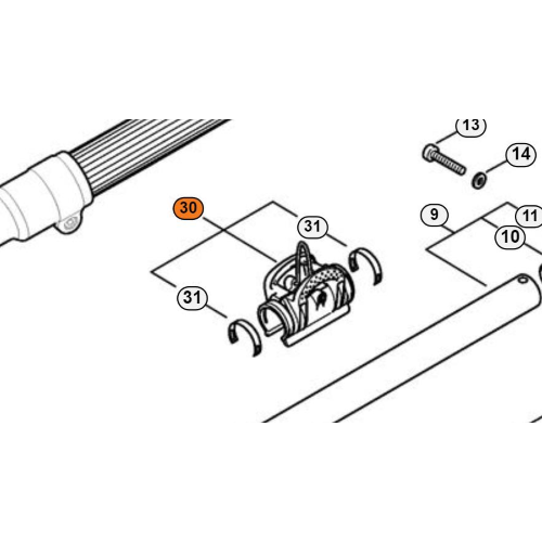 STIHL GANCIO ASTA TELESCOPICA PER HT 101 HT 131 HTA 85 HLA 85 ORIGINALE