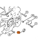 PARAOLIO STIHL ALBERO A GOMITO 13x21x4  MOTOSEGA 009 010 011 012