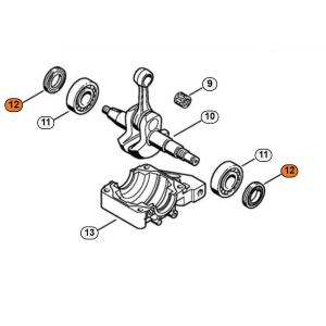 STIHL PARAOLIO ALBERO A GOMITO 17X30X4,4  MOTOSEGA MS 390 310 290 039 029