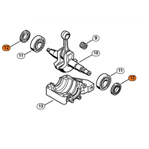 STIHL PARAOLIO ALBERO A GOMITO 17X30X4,4  MOTOSEGA MS 390 310 290 039 029