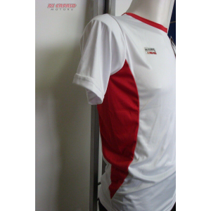 MAGLIA MANICA CORTA ESTIVA RUNNING DEKO FAST BIANCO ROSSO TG. L