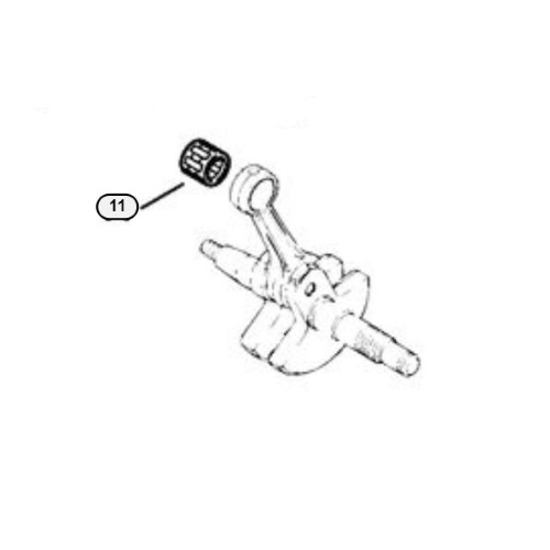 STIHL GABBIA A RULLI 10x13x12,5 ALBERO MOTORE MOTOSEGA MS 240 260 ORIGINALE