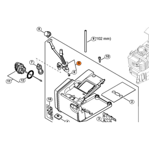 STIHL KIT TUBO MISCELA PER MOTOSEGA MS 200 T ORIGINALE