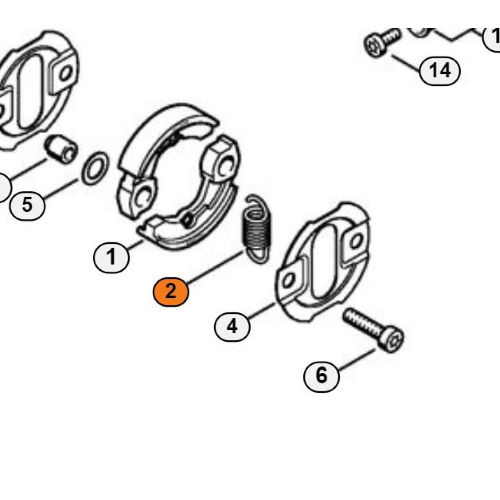 STIHL MOLLA FRIZIONE PER DECESPUGLIATORE FS 310 130 KM 90 E ALTRI ORIGINALE