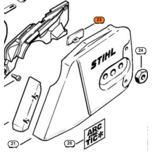 STIHL GUIDA DI SCORRIMENTO PER MOTOSEGA MS MEDIA GRANDE CILINDRATA VARI MODELLI