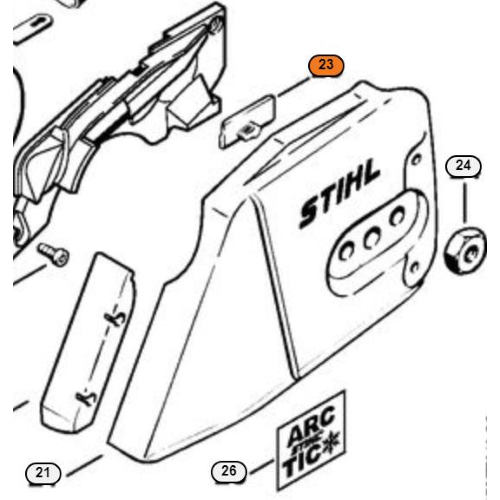 STIHL GUIDA DI SCORRIMENTO PER MOTOSEGA MS MEDIA GRANDE CILINDRATA VARI MODELLI