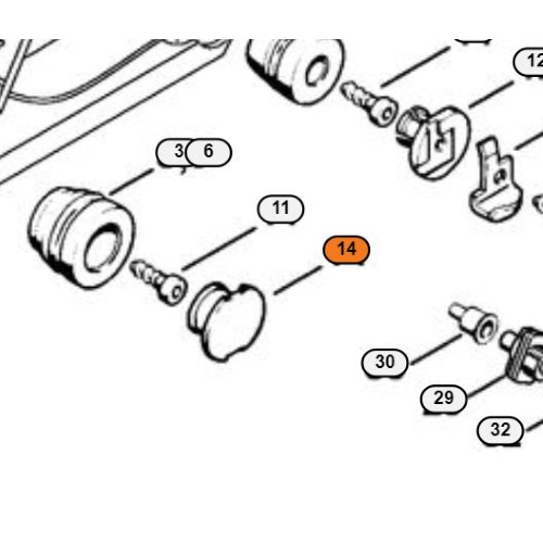 STIHL TAPPO ANTIVIBRANTE MOTOSEGA MS 380 260 240 038 026 024 ORIGINALE