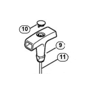 STIHL IMPUGNATURA ELASTOSTART Ø 3 mm VARI MODELLI FS SP FR BT ORIGINALE