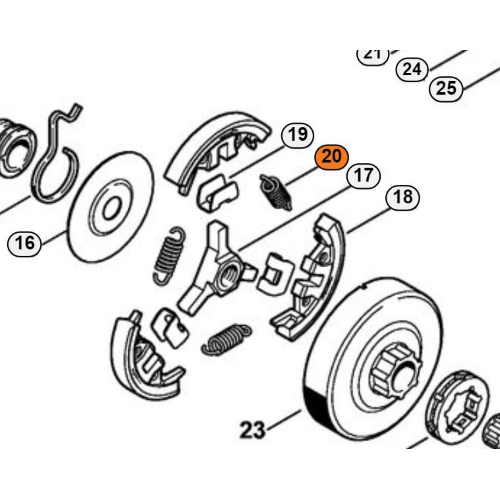 MOLLA FRIZIONE MS 361 441 461 E ALTRI