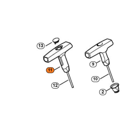 ELASTOSTART STIHL Ø 3 MM PER MOTOSEGA MS 200 201 241 251