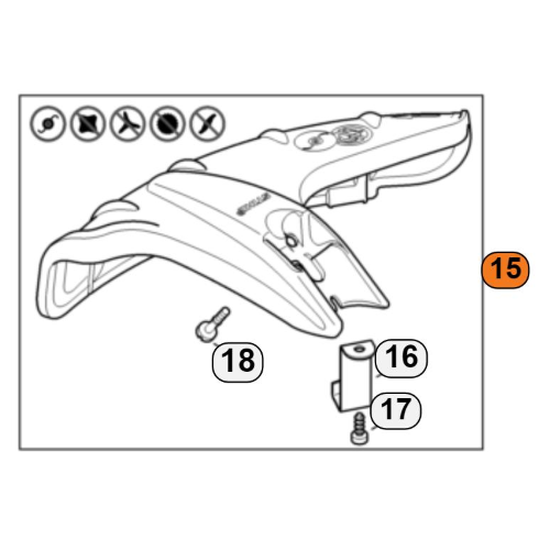 PARASASSI PER DECESPUGLIATORE STIHL FS 55 56 70 