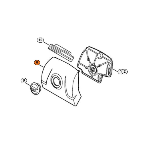STIHL COPERCHIO FILTRO ARIA IN PLASTICA MS 150 151 ORIGINALE