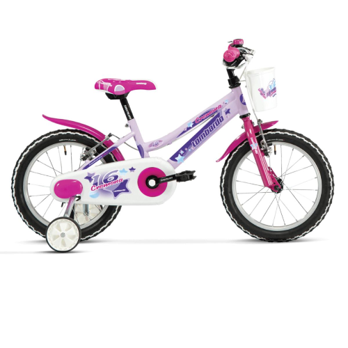 LOMBARDO BICI 16" CREMONA LILLA/FUCSIA 1 VELOCITA' PER BAMBINA