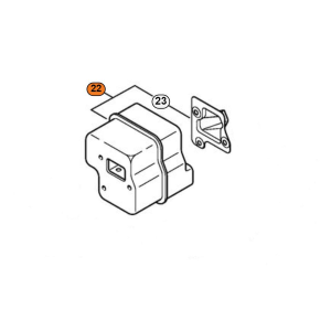 STIHL SILENZIATORE MARMITTA PER MOTOSEGA MS 390 310 290 029 ORIGINALE