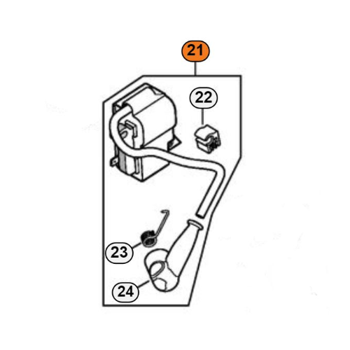 STIHL BOBINA MODULO ACCENSIONE PER MOTOSEGA MS 150 TC