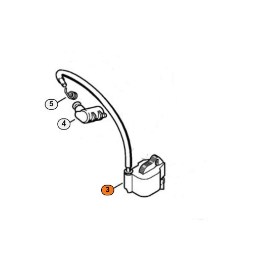 STIHL BOBINA MODULO ACCENSIONE MOTOSEGA MS 170 180 017 018