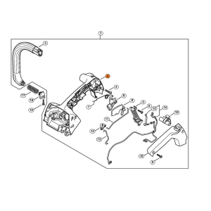 STIHL SEMI IMPUGNATURA PER MOTOSEGA MS 150 MS 151 ORIGINALE