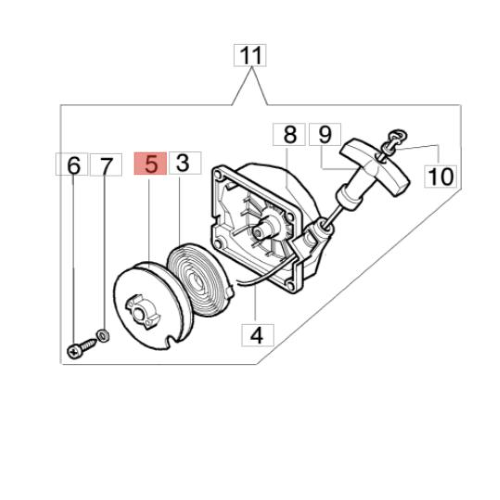 Carter Avviamento Per Decespugliatore EFCO 8300-8405 E Oleomac, Marca Brumar, Italia