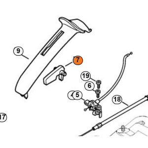 STIHL LEVA DI ARRESTO PER MOTOSEGA MS 441 400 391 362 311 ORIGINALE