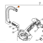 STIHL MANICO TUBOLARE PER MOTOSEGA MS 150 151 ORIGINALE
