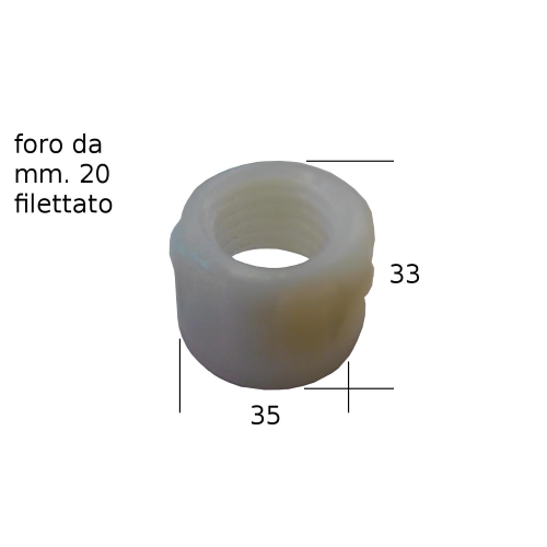 GHIERA IN PLASTICA FISSAGGIO MANOPOLA BCS 622