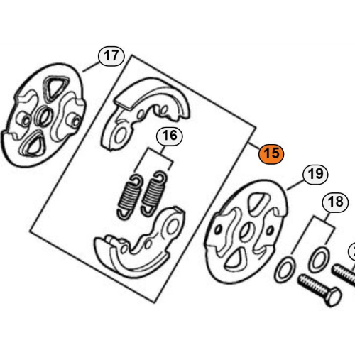 STIHL FRIZIONE PER DECESPUGLIATORE FR 235 410 460 FS 235 240 260 360 361 410 460 461 