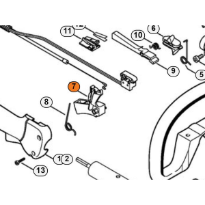 STIHL GRILLETTO ACCELERAZIONE FS 250 120 460 FR 410 450 460 E ALTRI MODELLI
