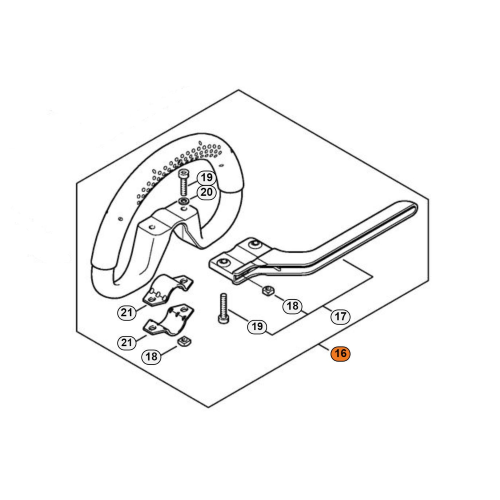 STIHL IMPUGNATURA CIRCOLARE DECESPUGLIATORE FR 131 410 460 FS 111 131 250 260