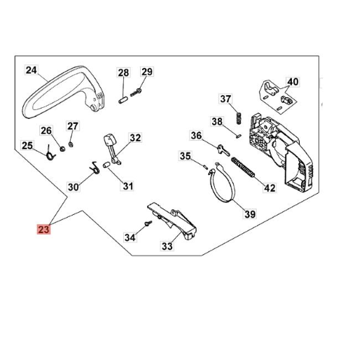 EFCO CARTER COPRICATENA COMPLETO PER MOTOSEGA 131 132 132 S ORIGINALE