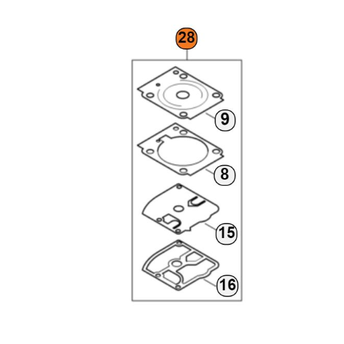 STIHL SERIE GUARNIZIONI E MEMBRANE DECESPUGLIATORE FR 410 460 FS 240 260 261 410 460