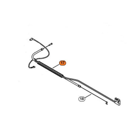 STIHL TIRANTE ACCELLERATORE COMPLETO PER DECESPUGLIATORE FS 120 200 250 R HT 250 