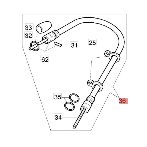 EFCO TRASMISSIONE FLESSIBILE COMPLETA Ø 26/23 MM 8355 8405 8425 8465 8515 8535 STARK 42 4400 BP