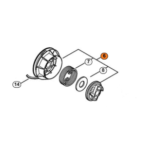 STIHL PULEGGIA AVVIAMENTO TAMBURO PER MOTOSEGA POTATURA MS 192 193 194 TC 
