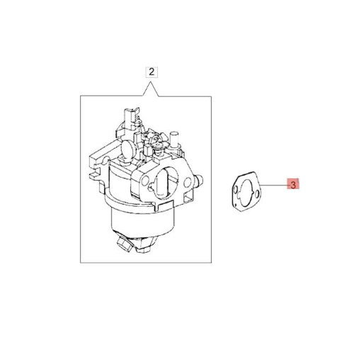 EFCO GUARNIZIONE CARBURATORE RASAERBA CON MOTORE K500 K 600 K850